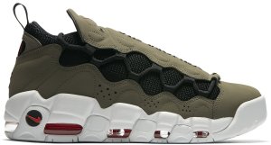 Nike  Air More Money Medium Olive Medium Olive/Habanero Red-Summit White-Black (AJ2998-200)