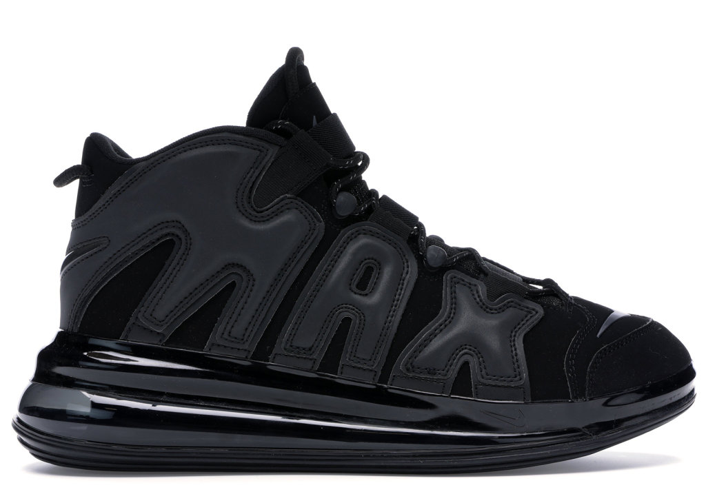 Nike Air More Uptempo 720 Black Black/Black-Black (BQ7668-001)
