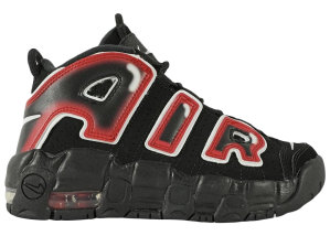 Nike  Air More Uptempo 96 Spray Paint (PS) Black/White/Laser Crimson (AA1554-010)