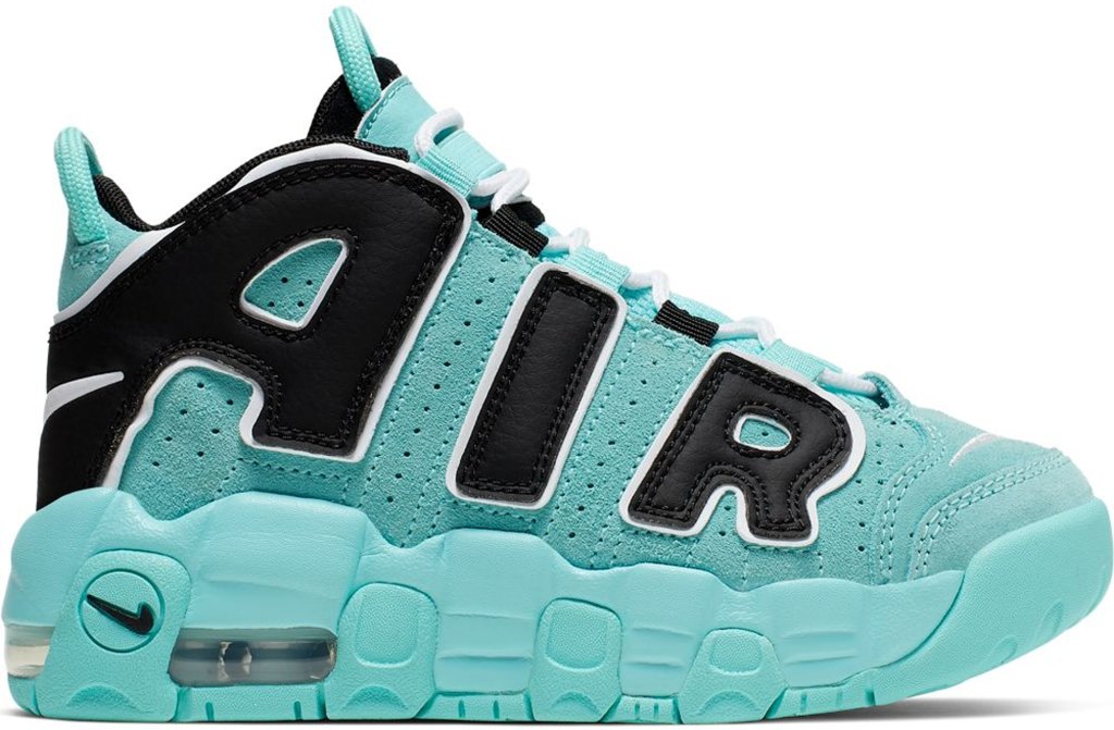 Nike Air More Uptempo Light Aqua (PS) Light Aqua/Black-White (AA1554-403)
