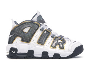 Nike Air More Uptempo White Anthracite Snakeskin (GS) White/Anthracite-Metallic Gold (CQ4583-100)