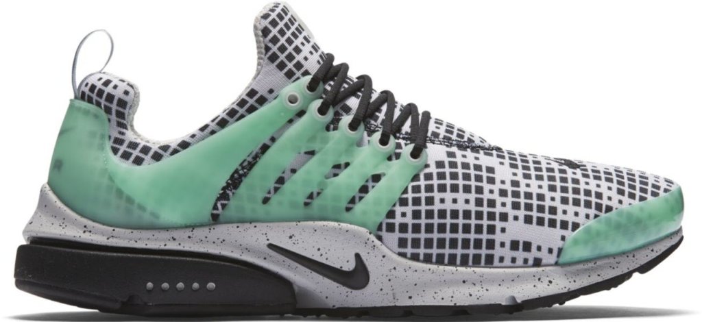 Nike Air Presto Green Glow Pixels White/Black/Green Glow-Natural Grey (819521-103)