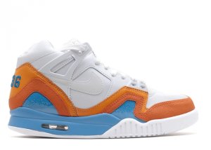 Nike  Air Tech Challenge II Australian Open (2014) White/White-Vivid Blue-Solar Orange (621358-100)