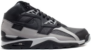 Nike  Air Trainer SC High Raiders (2012) Black/Black-Medium Grey-Metallic Silver (302346-013)