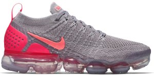 Nike Air VaporMax 2 Atmosphere Grey Crimson Pulse (W) Atmosphere Grey/Crimson Pulse-Total Orange (942843-005)