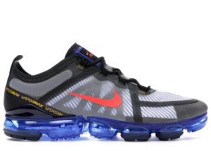 Nike  Air VaporMax 2019 Black Hyper Blue Bright Crimson Black/Hyper Blue-Platinum Tint-Bright Crimson (AR6631-008)
