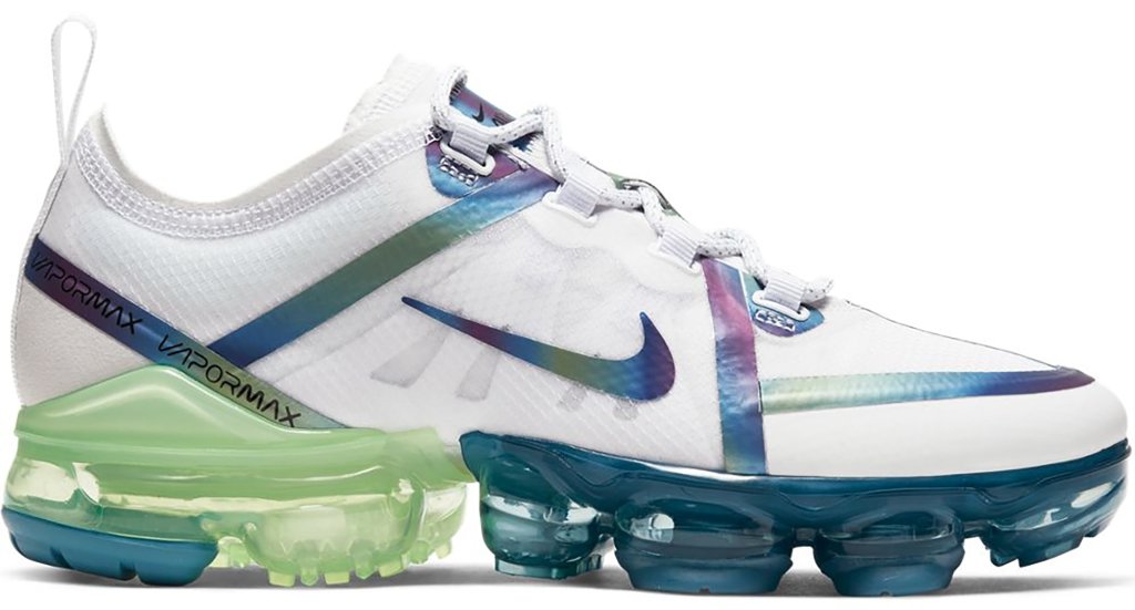 Nike Air VaporMax 2019 Bubble Pack White (GS) Summit White/Multi-Color-White (CT9638-100)