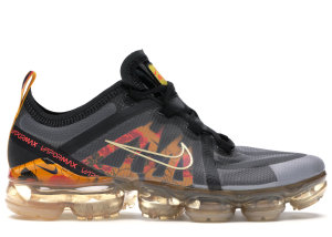Nike Air VaporMax 2019 Floral Black University Gold (W) Black/Pale Vanilla-Bright-Crimson-University Gold (CD7094-002)