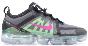 Nike  Air VaporMax 2019 Premium Black Active Fuchsia Photo Blue Black/Active Fuchsia-Photo Blue-Lime Blast-Wolf Grey (AT6810-001)