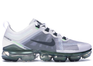 Nike  Air VaporMax 2019 Premium White Platinum Tint Lime Blast White/Dark Grey-Platinum Tint-Lime Blast (AT6810-100)