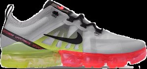 Nike  Air VaporMax 2019 Retro Future Pure Platinum/Black-Volt-Bright Crimson (AR6631-007)