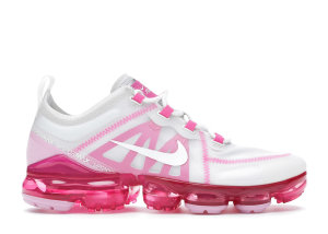 Nike  Air VaporMax 2019 Summit White Pink Rise (W) Summit White/Summit White-Laser Fuchsia-Pink Rise (AR6632-105)