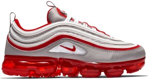 Nike Air VaporMax 97 Atmosphere Grey University Red (GS) Atmosphere Grey/White-University Red (BV1153-002)