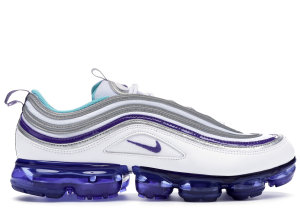 Nike  Air VaporMax 97 Grape White/Aqua-Varsity Purple-Metallic Silver-Persian Violet (AJ7291-100)