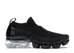 Nike Air VaporMax Flyknit 2 Black Patent (W) Black/Black-White-Metallic Silver (942843-014)