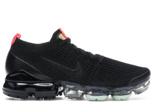 Nike  Air VaporMax Flyknit 3 Black Snakeskin Black/Gold-Crimson-Black (AJ6900-023)