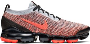 Nike  Air VaporMax Flyknit 3 Bright Mango Pure Platinum Bright Mango/Bright Mango-Pure Platinum-Black-White-Metallic Silver (AJ6900-800)