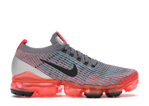 Nike  Air VaporMax Flyknit 3 Flash Crimson (W) Flash Crimson/Black-Cool Grey-Blue Fury (AJ6910-601)