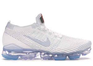 Nike Air VaporMax Flyknit 3 One Of One White/Pure Platinum-Grey Fog-Cerulean (CW5643-100)
