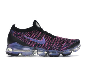 Nike Air VaporMax Flyknit 3 Throwback Future (W) Black/Blue Lagoon-Laser Fuchsia-Metallic Silver (AJ6910-003)