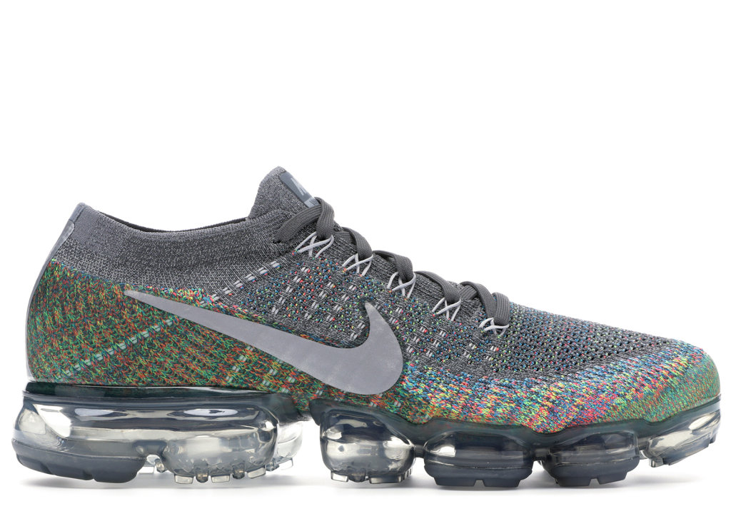 Nike Air VaporMax Grey Multi-Color Dark Grey/Reflect Silver-Racer Blue (849558-019)