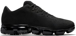 Nike Air VaporMax Leather Triple Black Black/Metallic Silver-Black (AJ8287-001)