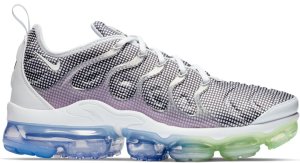 Nike Air VaporMax Plus Grid Print White/Aluminum-Barely Volt-Black (924453-105)