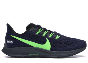 Nike Air Zoom Pegasus 36 Seattle Seahawks College Navy/Black-Action Green (CI1947-400)