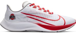 Nike  Air Zoom Pegasus 37 Ohio State White/Pure Platinum-Pewter Grey-University Red (CZ5385-100)
