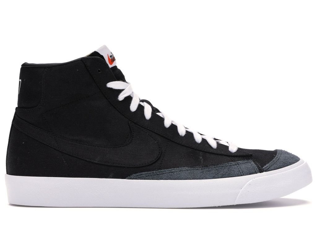 Nike Blazer Mid 77 Vintage Black Canvas Black/Black-Black-White (CD8238-001)