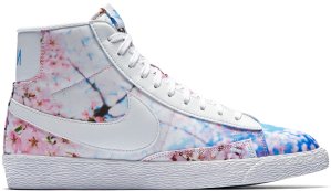 Nike  Blazer Mid Cherry Blossom (W) White/Black (536698-101)
