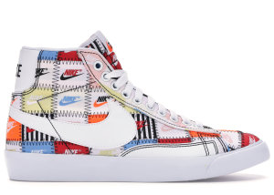 Nike Blazer Mid Patchwork White/Multi-Color (CI9887-100)