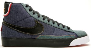Nike Blazer Mid Selvedge Denim Obsidian/Black-Orion Blue-Sport Red (366962-401)