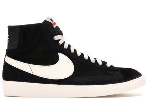 Nike Blazer Mid Vintage Suede Black (W) Black/Sail-Sail (AV9376-001)