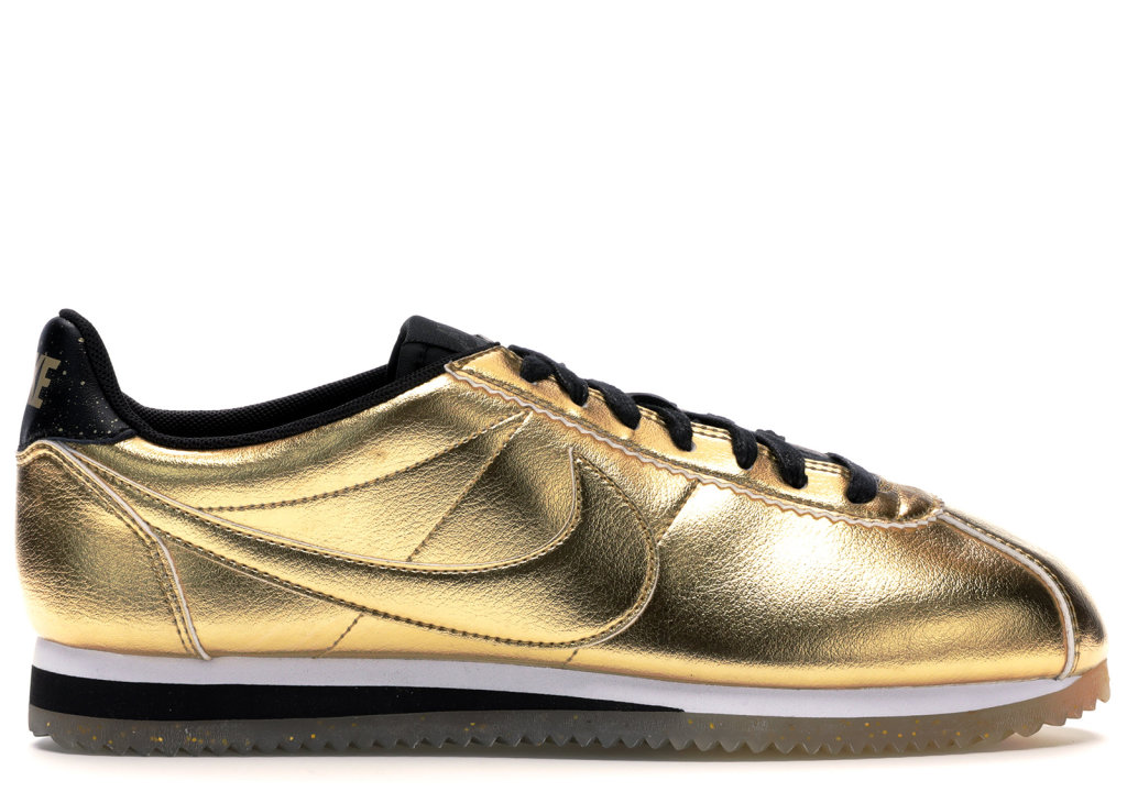 Nike Classic Cortez Metallic Gold (W) Metallic Gold/Metallic Gold-White-Black (902854-700)