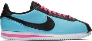 Nike  Cortez Basic Leather South Beach Blue Gale/Black-Laser Fuchsia (BV2527-400)