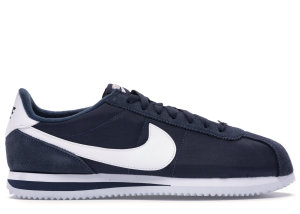 Nike  Cortez Basic Nylon Obsidian White-Metallic Silver Obsidian/White-Metallic Silver (819720-411)