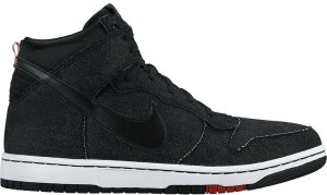 Nike  Dunk CMFT Denim Black Black/Black-White-University Red (705434-001)
