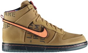 Nike Dunk High All Star Galaxy Gold Flight Gold/Total Orange (503766-780)