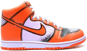 Nike Dunk High 1 Piece Premium Lilac Ice Deep Orange Lilac Ice/Deep Orange (318998-581)