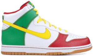 Nike Dunk High 6.0 Rasta White/Tour Yellow-Court Green-Varsity Red (517562-173)