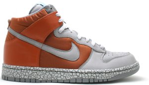 Nike Dunk High Earthquake Dark Orange Dark Orange/Cool Grey-Aqua Fuel Blue (306968-801)