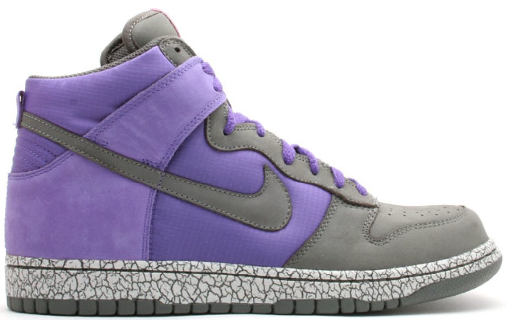 Nike Dunk High Earthquake Varsity Purple Varsity Purple/Newsprint-Myth (306968-501)