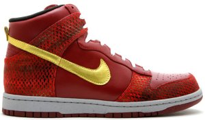 Nike Dunk High Eddie Cruz West Team Red/Voltage Yellow-White (317891-671)