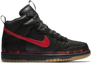 Nike Dunk High N7 (2017) Black/University Red-Gum Medium Brown (AA1126-001)
