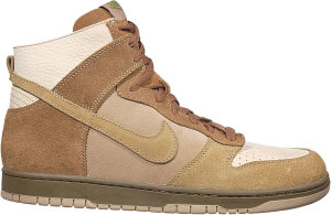 Nike Dunk High No Liner Wheat Net/Green Curry-Dark Khaki-Bone (311296-131)