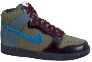 Nike  Dunk High PRM World Cup (2006) Amy Olive/Military Blue-Blue Fox (306968-341)