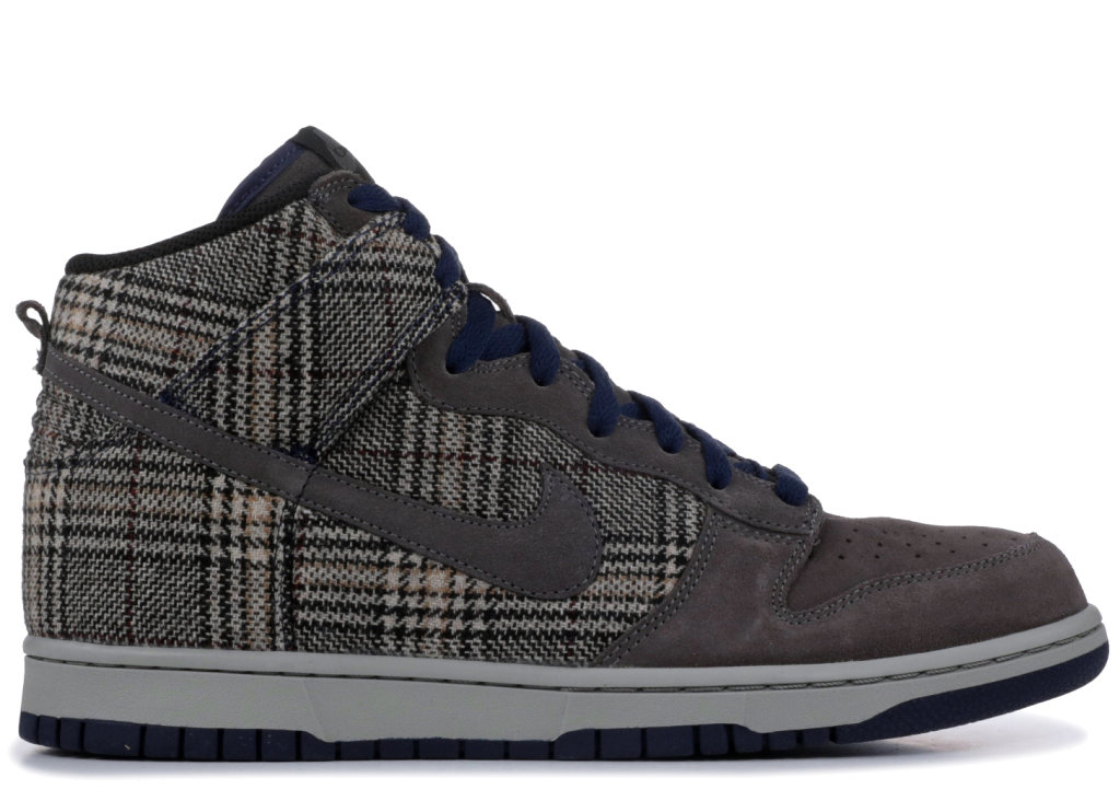 Nike Dunk High Premium Tweed Pack Mid Fog/Mid Navy/Medium Grey (306968-003)