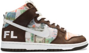 Nike Dunk High Pro SB FLOM White/White-El Dorado (305050-112)