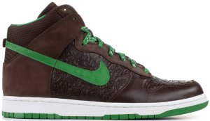 Nike  Dunk High Stussy World Tour London Baroque Brown/Baroque Brown-Classic Green (315593-221)